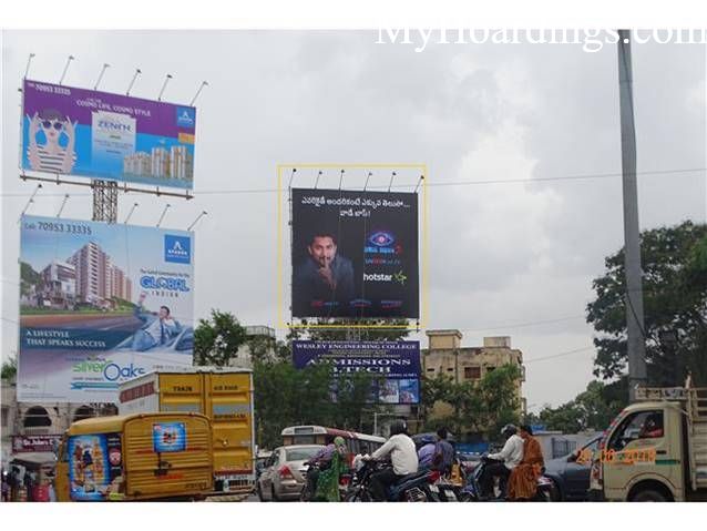 Unipole rates in Hyderabad, Unipole company Marredpally Circle St. John Church Hyderabad, Flex Banner